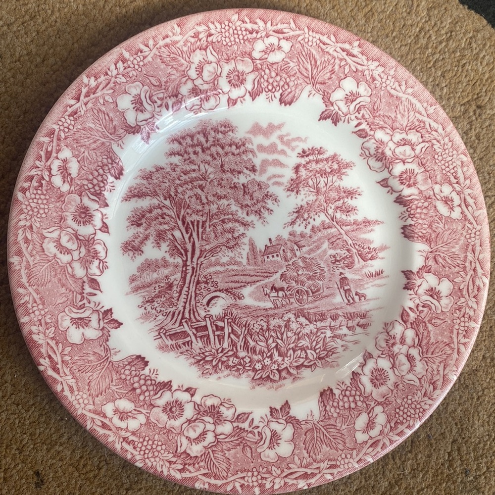 English Ironstone Tableware Saucer Dickens Series
